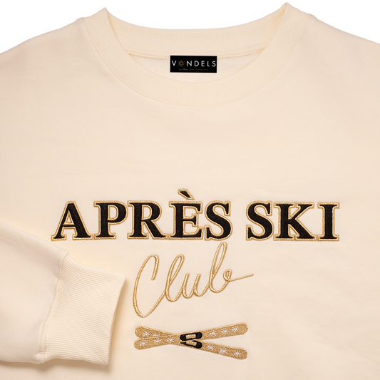 Sweater apres ski ecru L/XL#