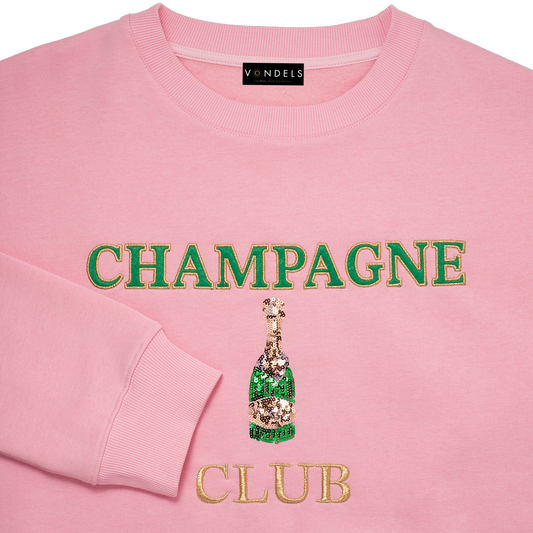 Sweater champagne club soft pink S/M
