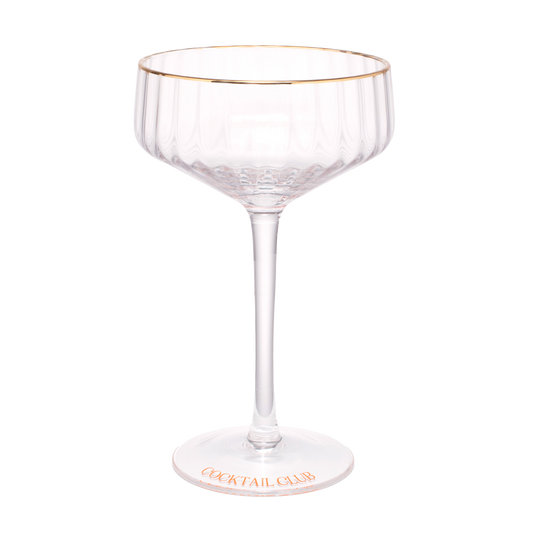 Cocktail coupe COCKTAIL CLUB transparent H17cm
