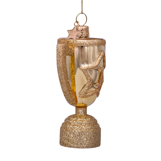 Ornament glass gold winners cup H9cm