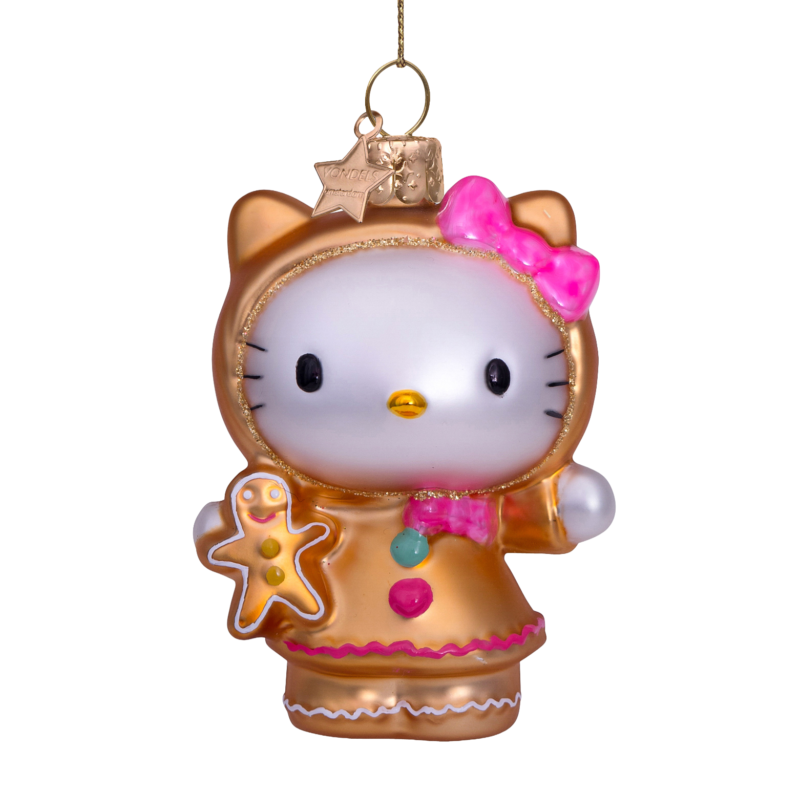 Hello Kitty Lebkuchen-Glasornament, 9 cm hoch, mit Box