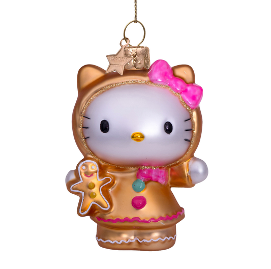 Ornament glass Hello Kitty gingerbread H9cm w/box