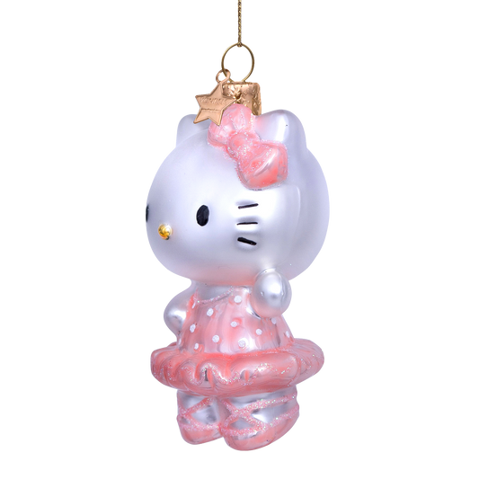 Ornament glass Hello Kitty ballerina H9.5cm w/box