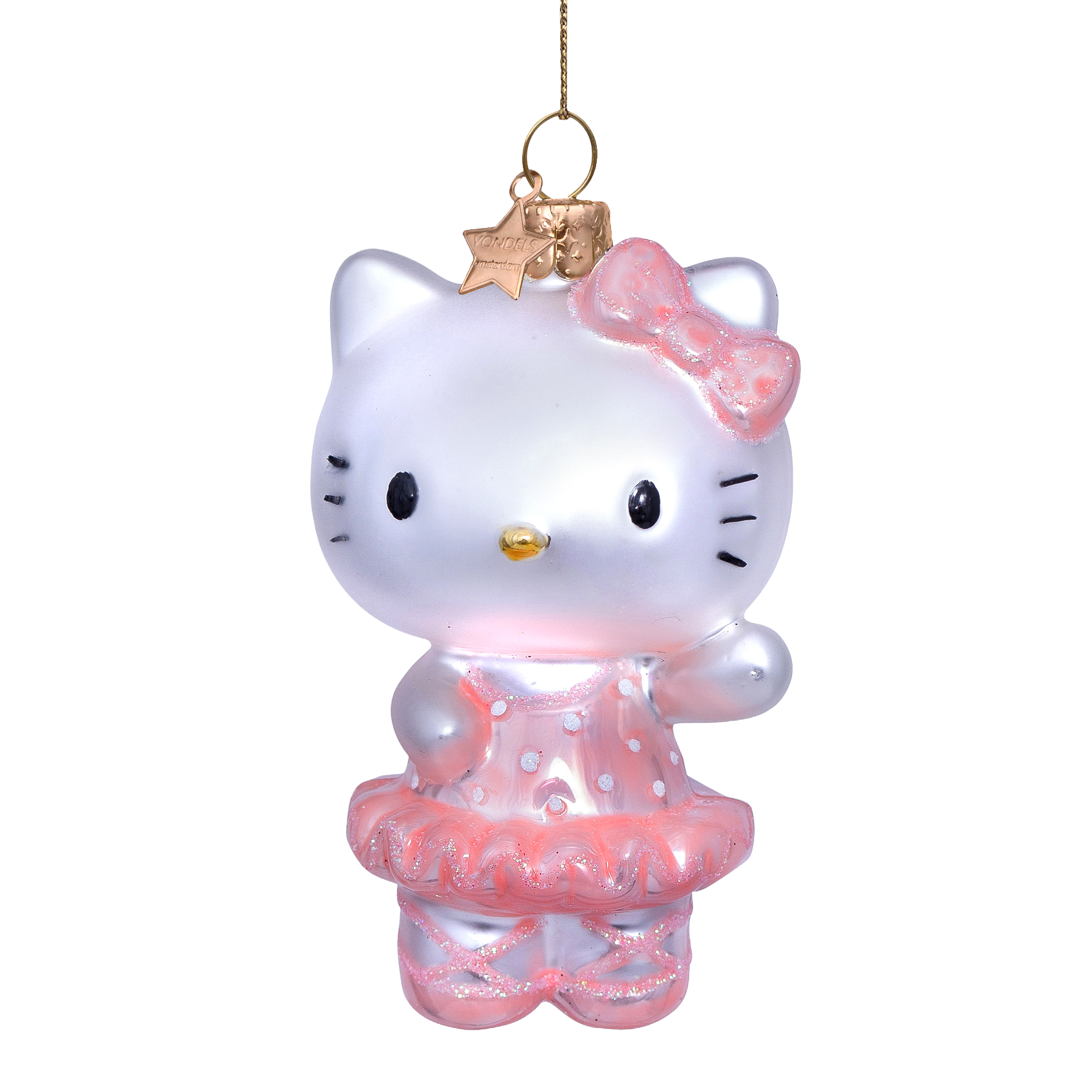 Ornament glass Hello Kitty ballerina H9.5cm w/box