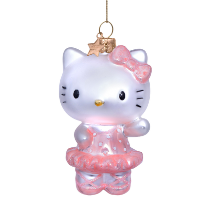 Ornament glass Hello Kitty ballerina H9.5cm w/box