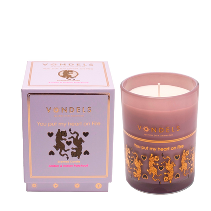 Duftkerze „You Put my Heart On Fire“, Flieder, 250 g