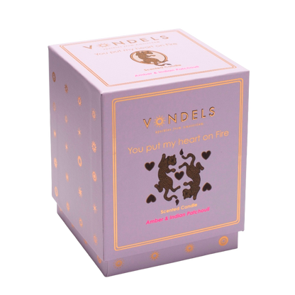 Duftkerze „You Put my Heart On Fire“, Flieder, 250 g