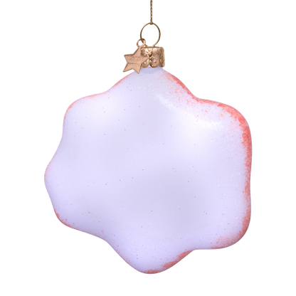 Dekoratives Spiegelei aus Glas, Höhe 10 cm