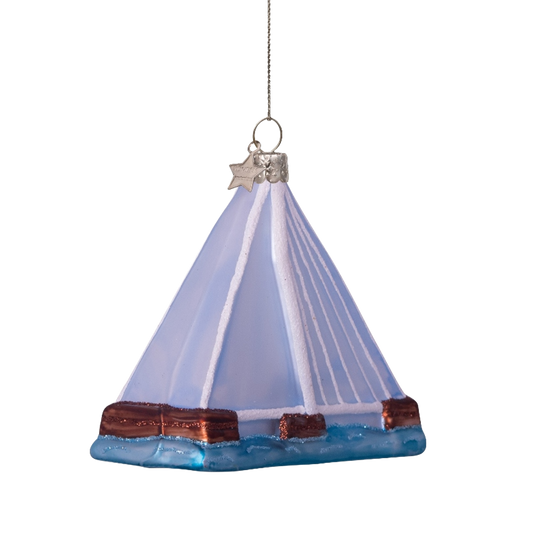 Ornament glass Erasmusbrug Rotterdam H8.5cm