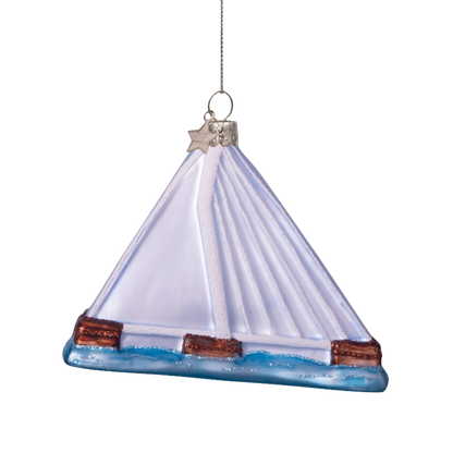 Ornament glass Erasmusbrug Rotterdam H8.5cm