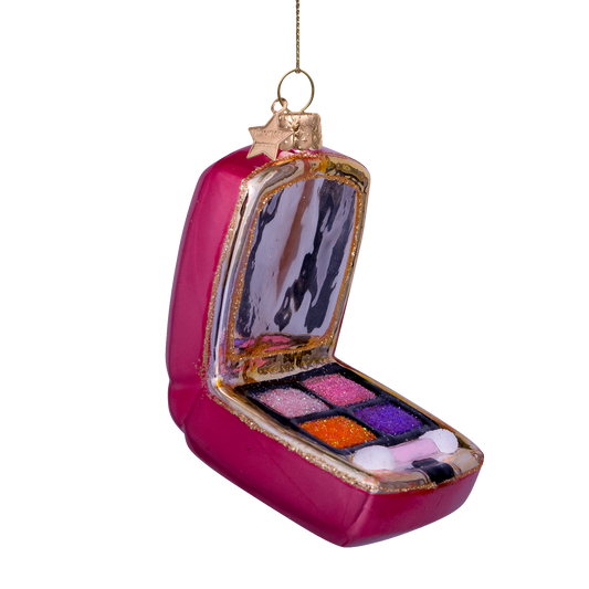 Ornament glass orange pink eyeshadow palette H7.5cm
