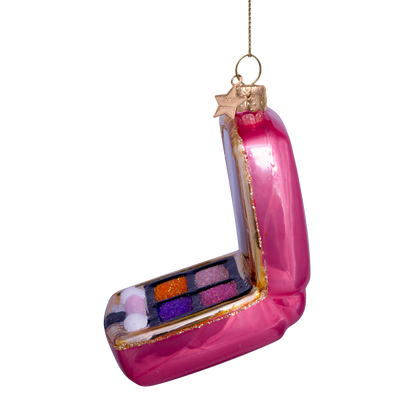 Ornament glass orange pink eyeshadow palette H7.5cm