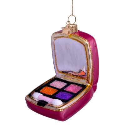 Ornament glass orange pink eyeshadow palette H7.5cm