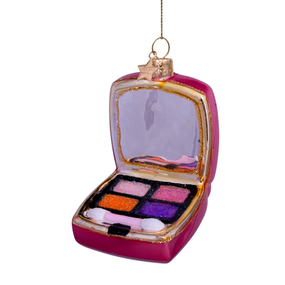 Ornament glass orange pink eyeshadow palette H7.5cm