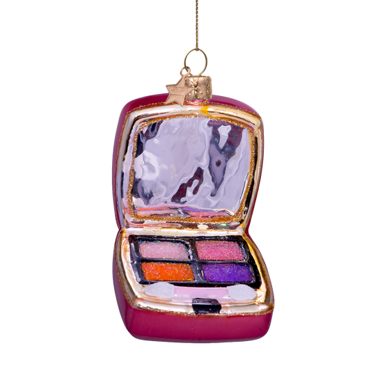 Ornament glass orange pink eyeshadow palette H7.5cm
