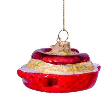 Ornament glass boerenkool met worst H4.5cm#