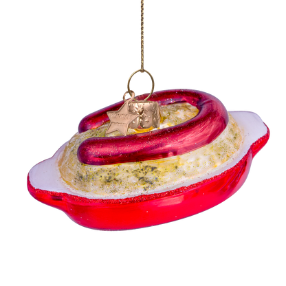 Ornament glass boerenkool met worst H4.5cm#