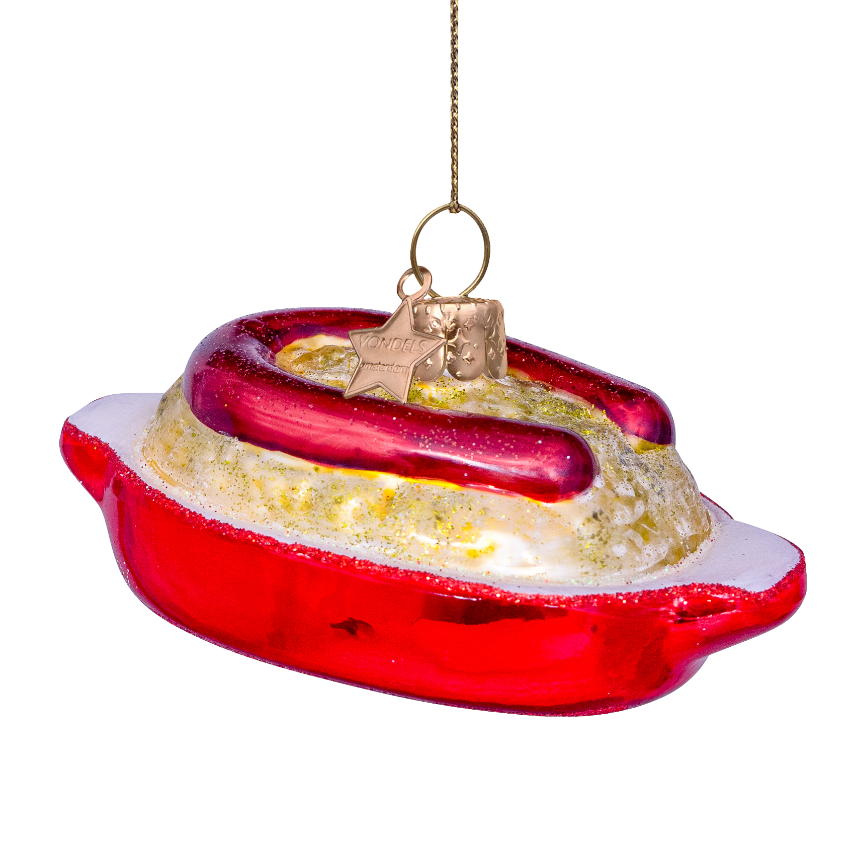 Ornament glass boerenkool met worst H4.5cm#