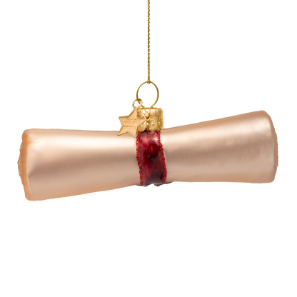 Ornamentglas beige matt Diplomurkunde H3cm