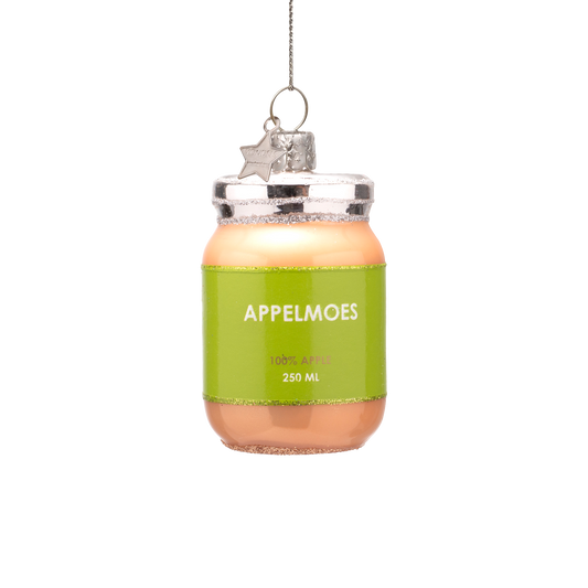 Ornament glass appelmoes H7.5cm