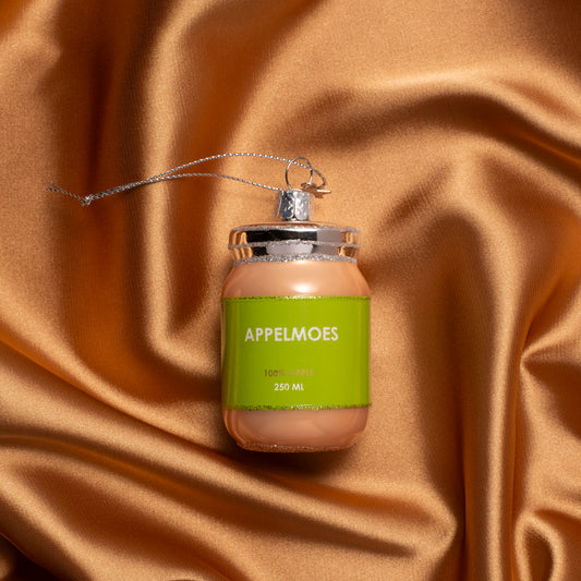 Ornament glass appelmoes H7.5cm