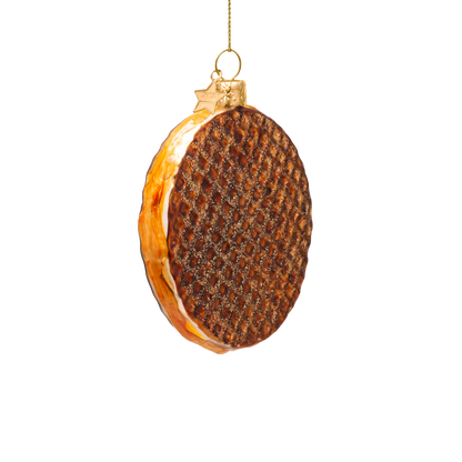 Ornamentglas Holländische Stroopwafel H9cm