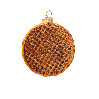 Ornamentglas Holländische Stroopwafel H9cm