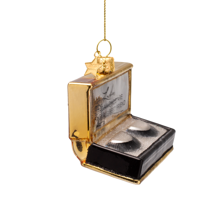 Ornament glass black fake lashes H7cm