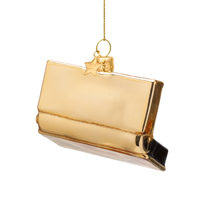 Ornament glass black fake lashes H7cm