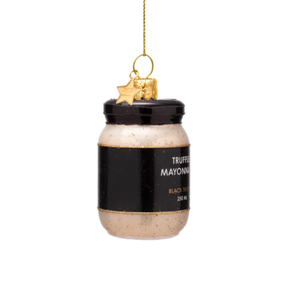Ornament aus Glas, Trüffelmayonnaise, Höhe 7,5 cm