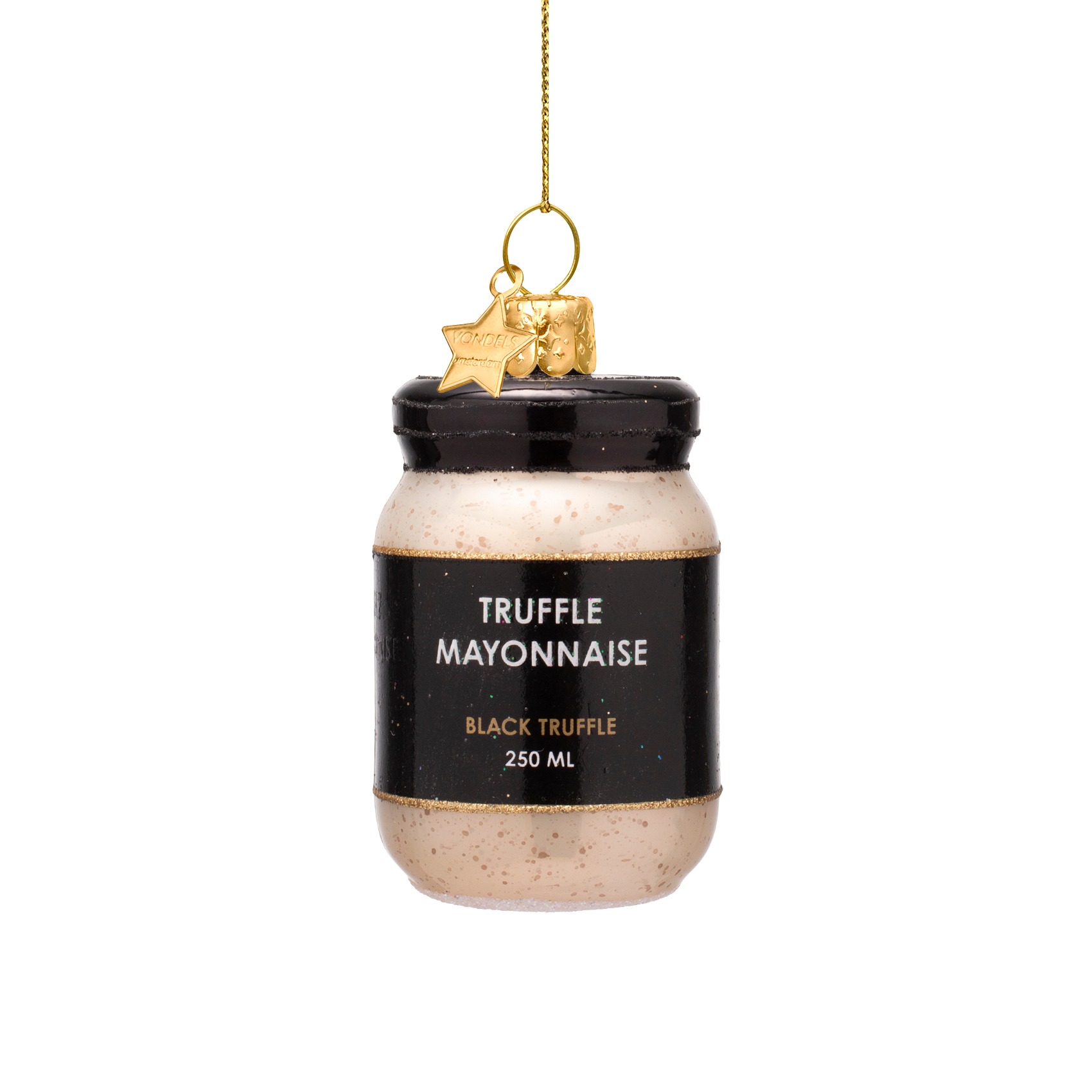 Ornament aus Glas, Trüffelmayonnaise, Höhe 7,5 cm