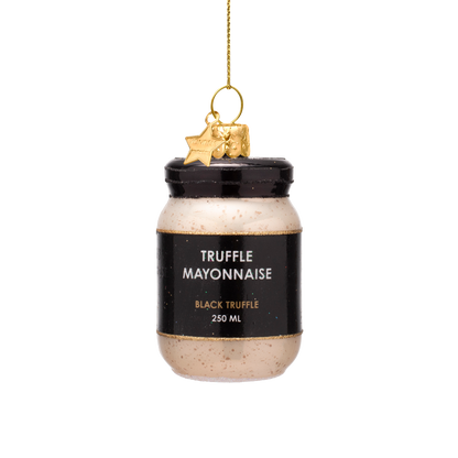 Ornament aus Glas, Trüffelmayonnaise, Höhe 7,5 cm