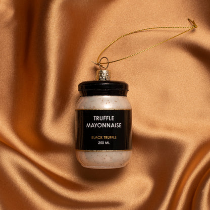 Ornament aus Glas, Trüffelmayonnaise, Höhe 7,5 cm