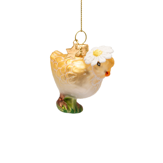 Ornament glass Easter set Miss Flower w/box