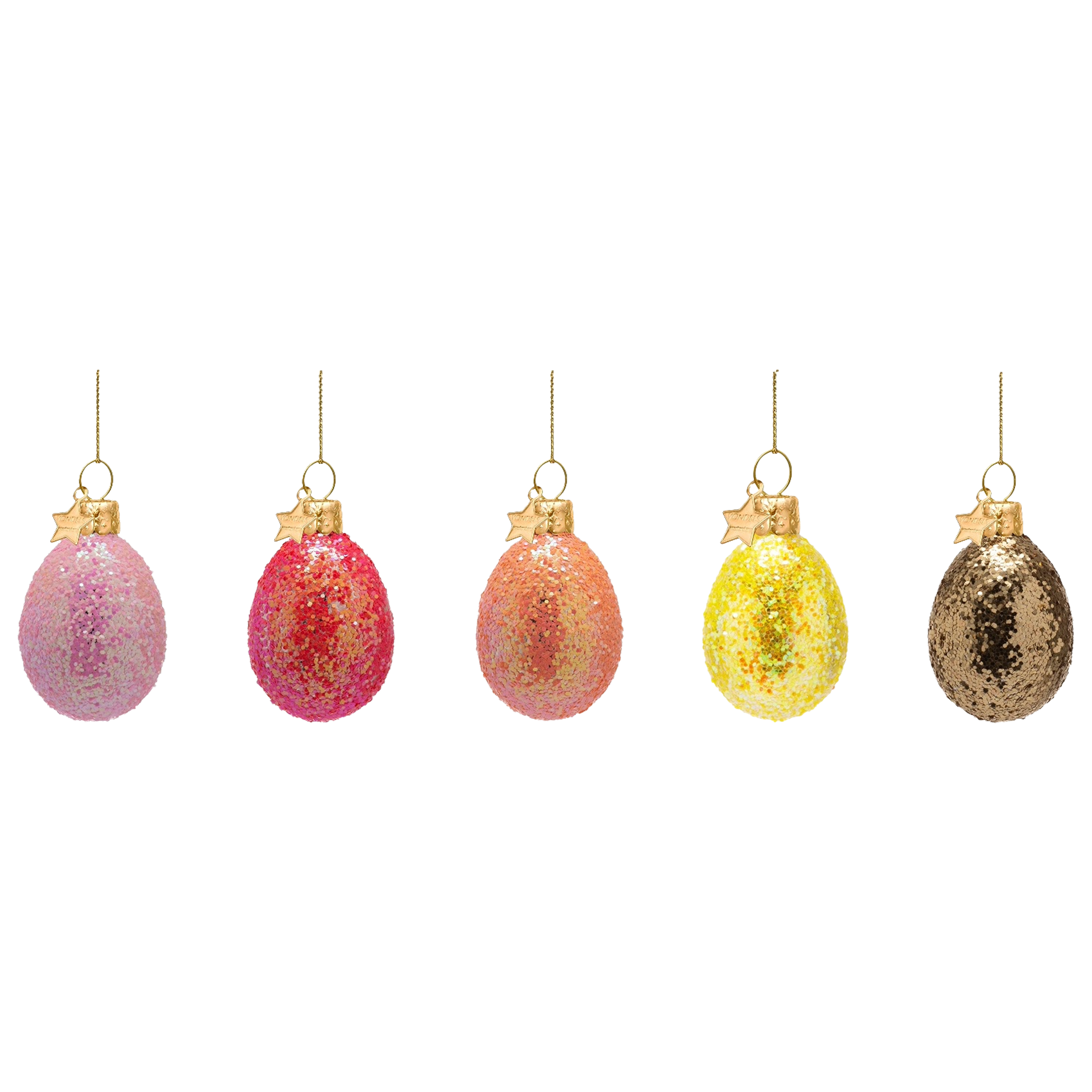 Ornament glass Easter set Sorbet Sparkle Eggs w/box