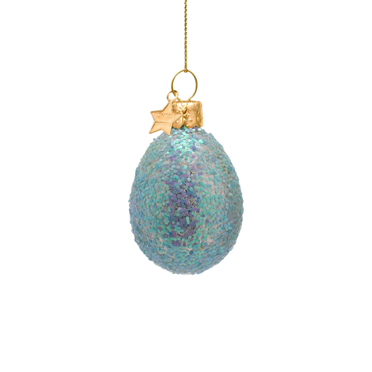 Ornament glass Easter set Garden Sparkle Eggs w/box