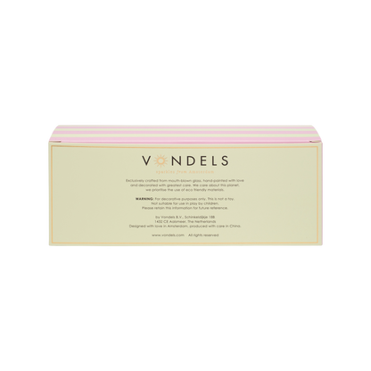 Ostereier-Set aus Glas, Garten-Glitzereier, mit Box