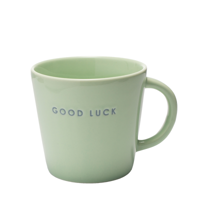 Cappuccino cup ceramic good luck light green 250ml#