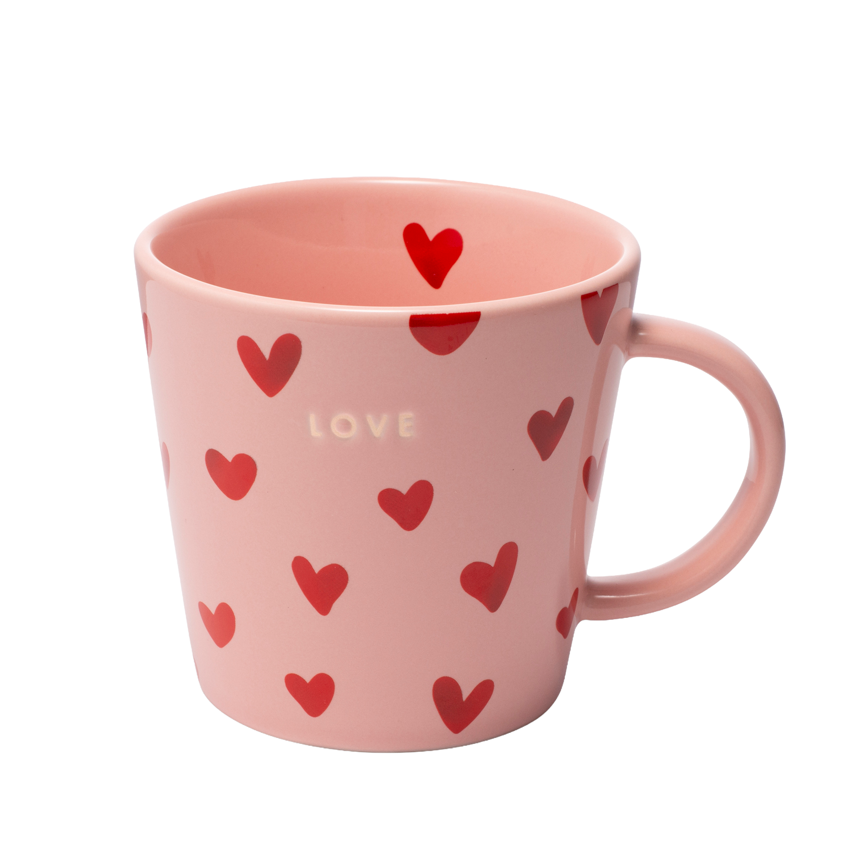 Tea cup hearts ceramic love pink 350ml*