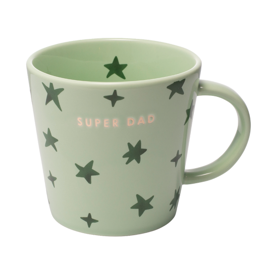 Tea cup stars ceramic super dad light green 350ml*