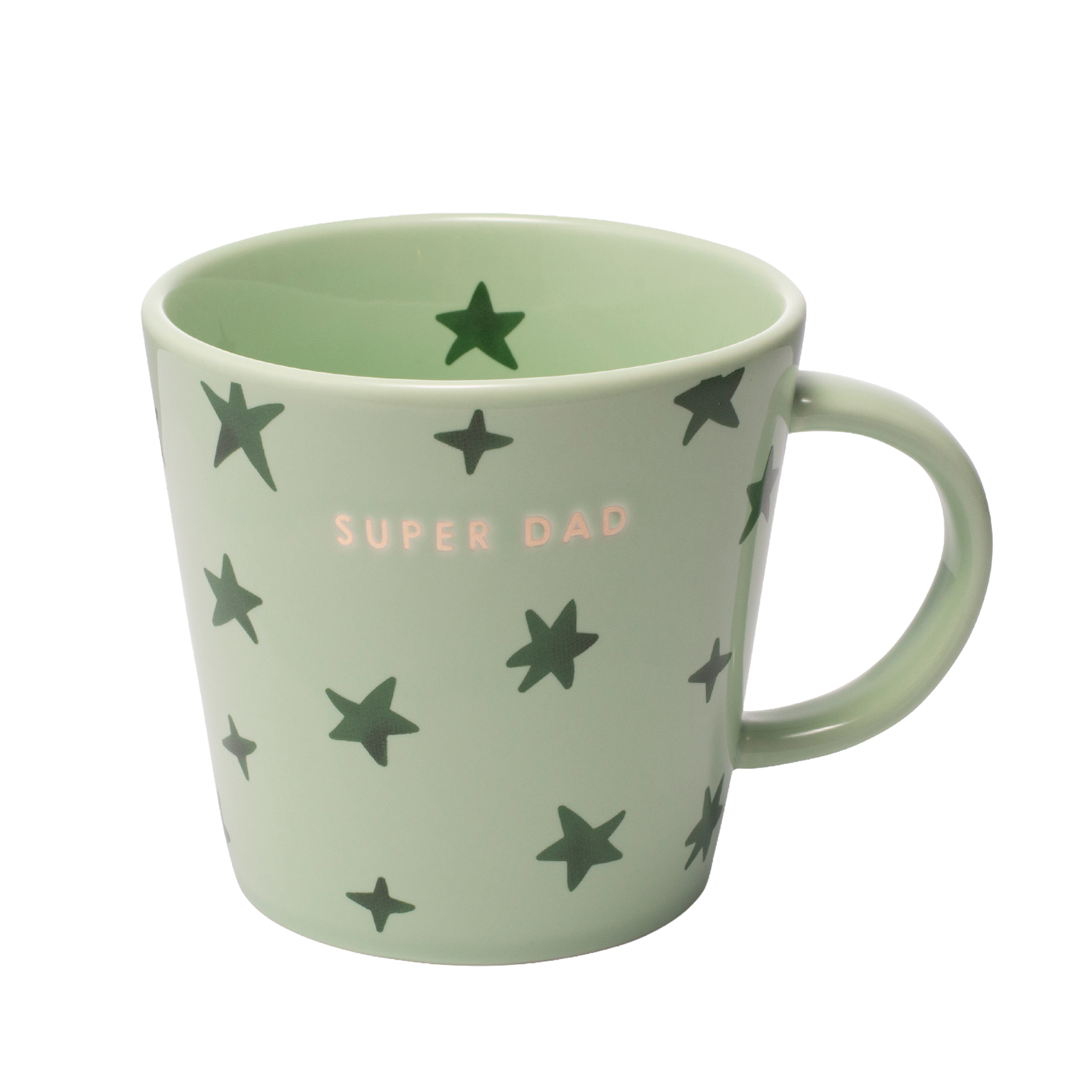 Tea cup stars ceramic super dad light green 350ml*