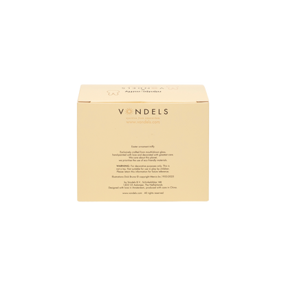 Ornament glass Easter set pink Nijntje/Miffy& tulip w/box