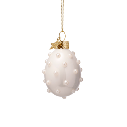 Osterdekorations-Set aus Glasperlen-Eiern mit Schachtel, 6 cm