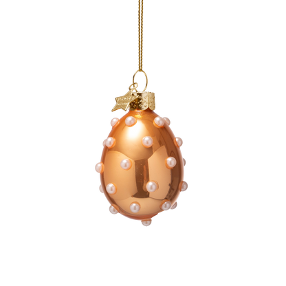 Ornament glass Easter Set Pearl Eggs w/ Box 6CM