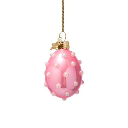 Ornament glass Easter Set Pearl Eggs w/ Box 6CM