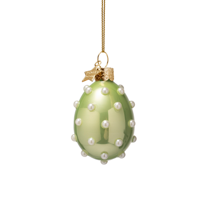 Osterdekorations-Set aus Glasperlen-Eiern mit Schachtel, 6 cm