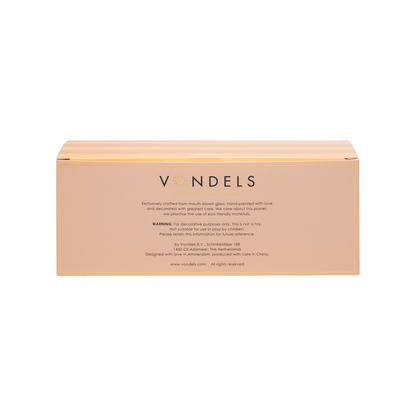 Osterdekorations-Set aus Glasperlen-Eiern mit Schachtel, 6 cm