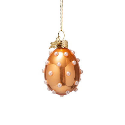 Osterdekorations-Set aus Glasperlen-Eiern mit Schachtel, 6 cm