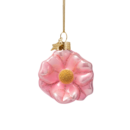 Ornament glass Easter Set Fancy Flowers w/ Box 6CM