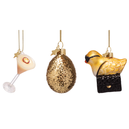 Oster-Ornament-Set, Cocktail- und Couture-Box, 6,5 cm